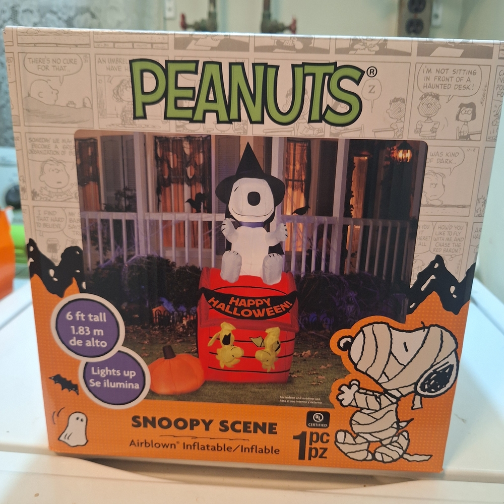 Set Of 3 Peanuts Halloween Inflatables
